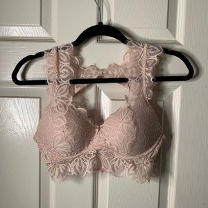 PINK lacey bralette